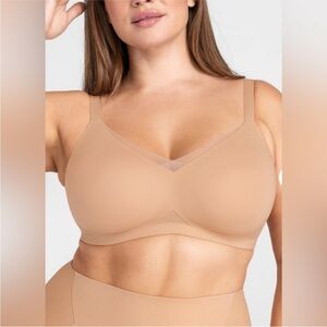 Honeylove Crossover Bra Tan Nude Sand
